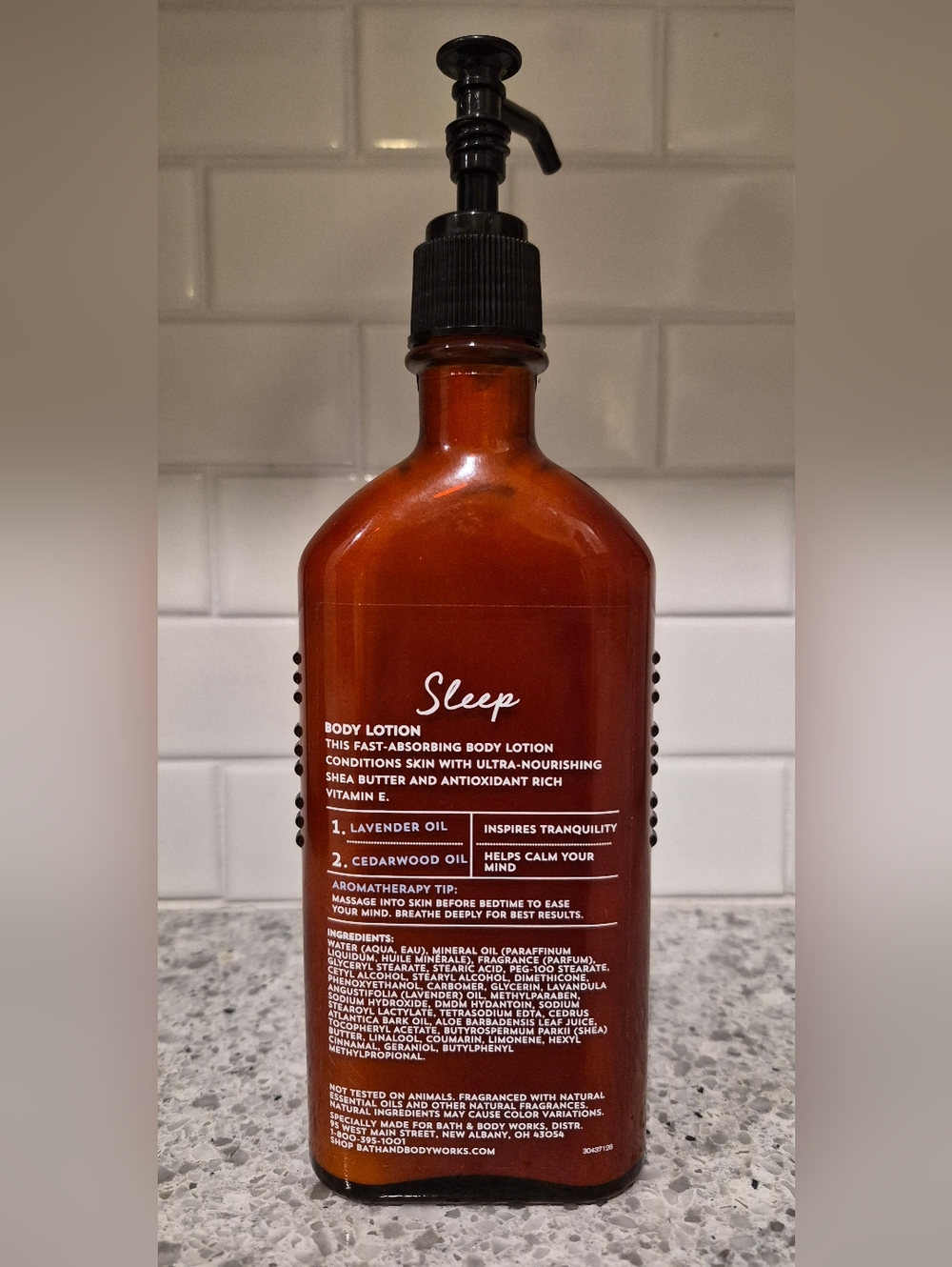 NEW Bath & Body Works Aromatherapy Sleep Lavender & Cedarwood Body Lotion 6.5oz - Picture 2 of 2